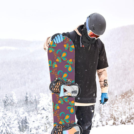 Сноуборд скин Цвете и пеперуда