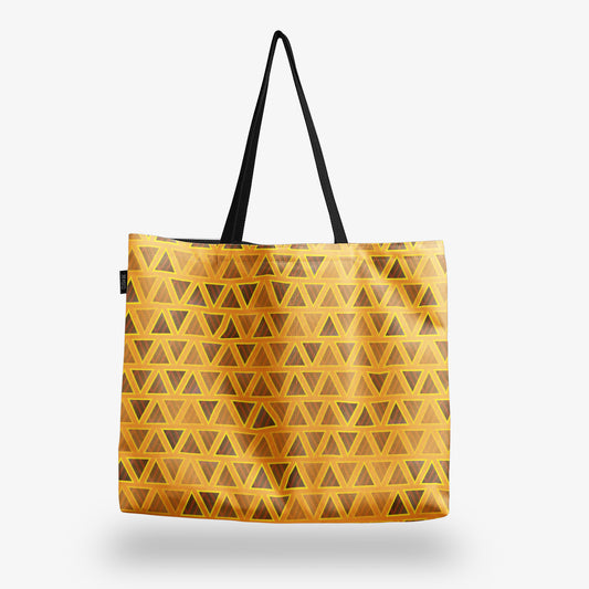 Голяма чанта Златни триъгълници