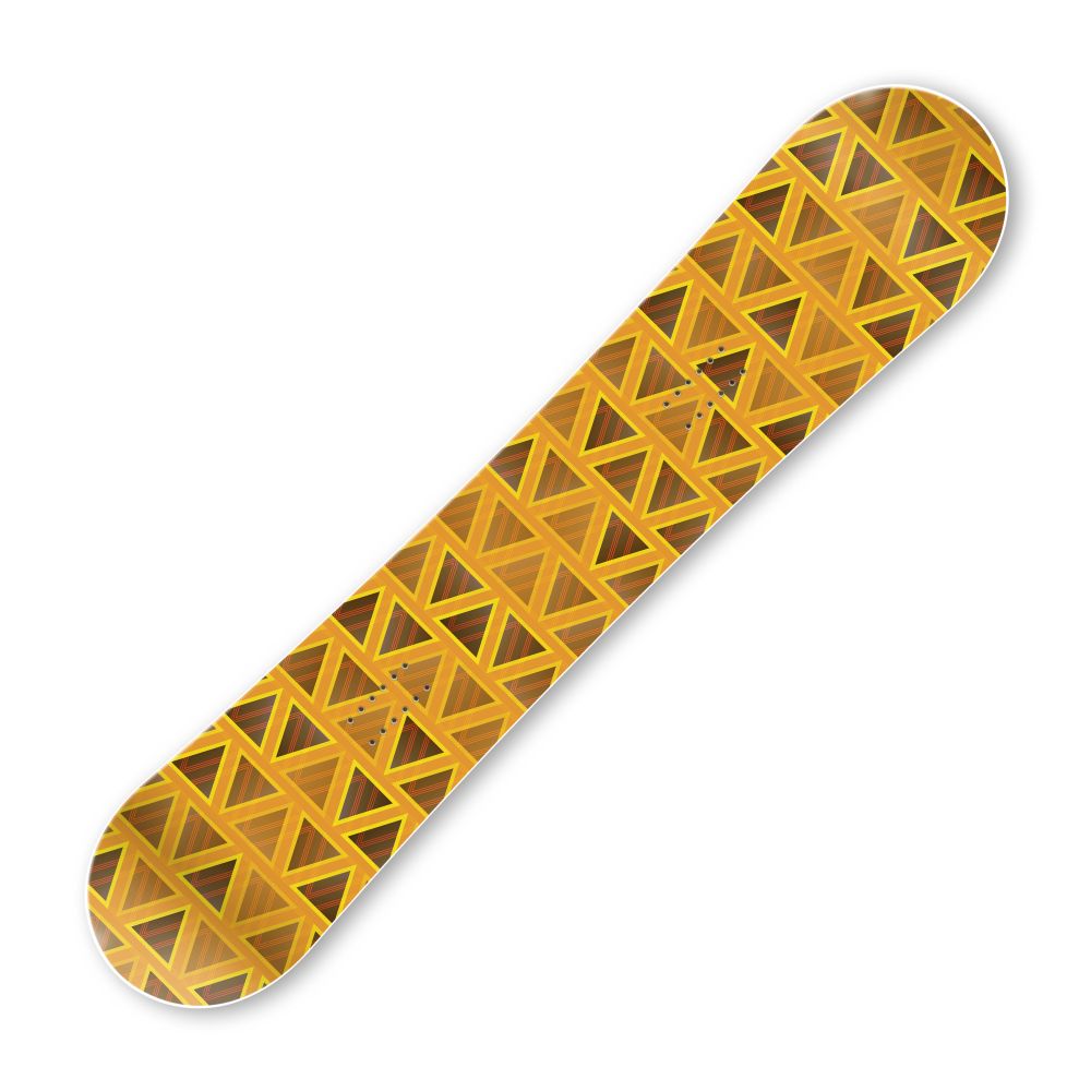 Сноуборд скин Златни триъгълници