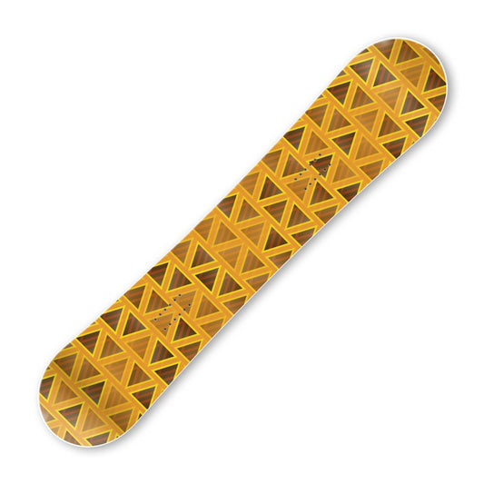 Сноуборд скин Златни триъгълници