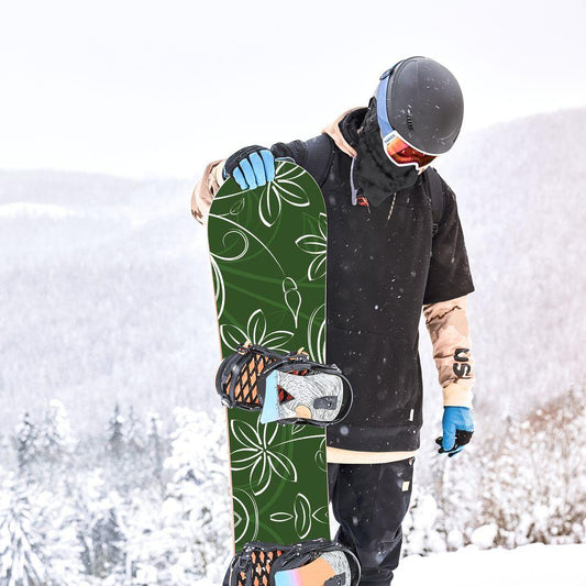 Сноуборд скин Зелени листа