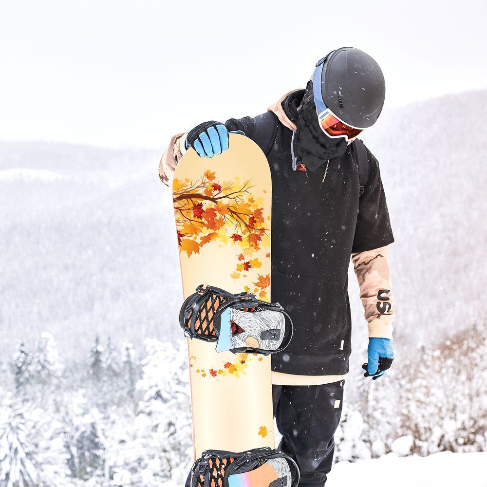 Сноуборд скин Завихрени листа