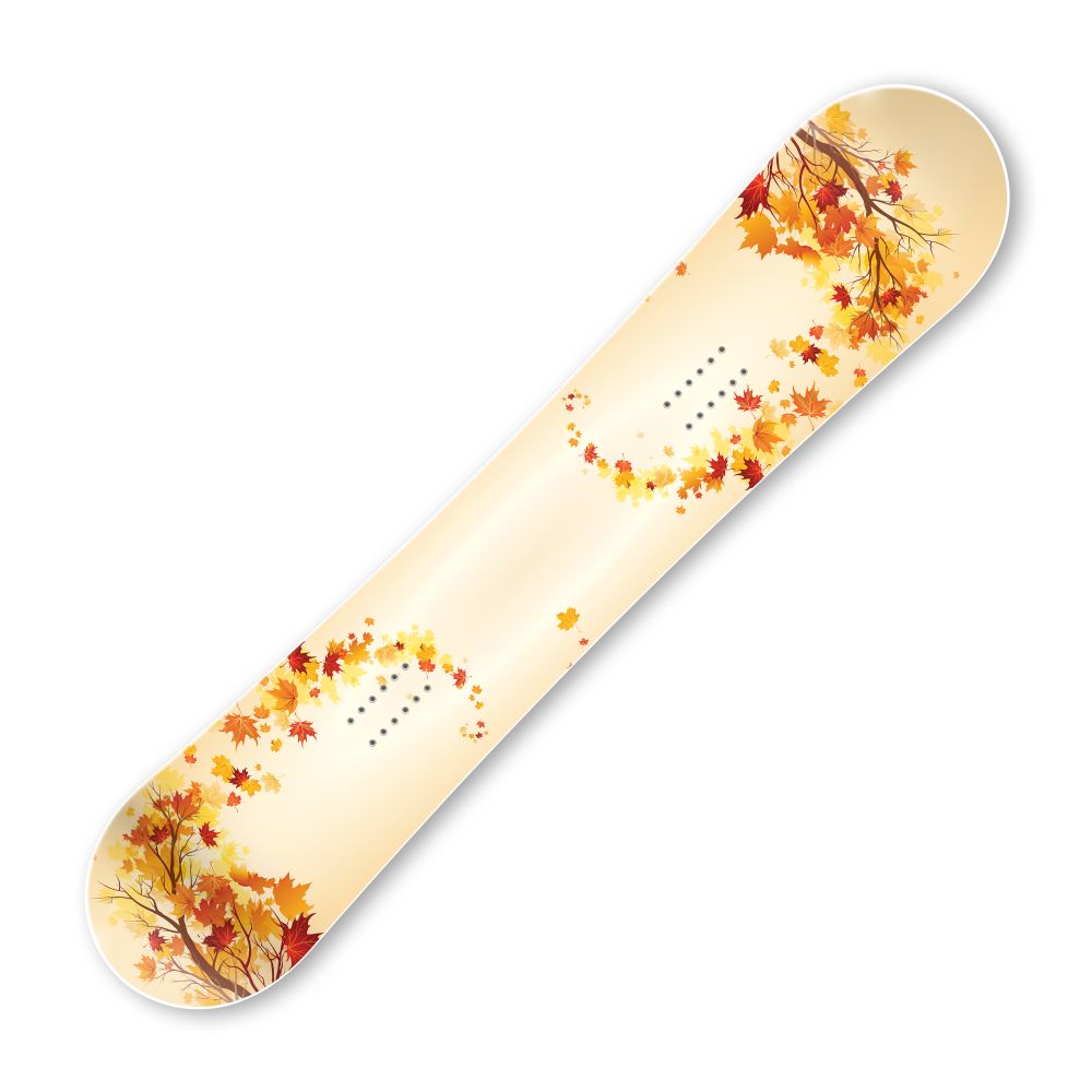 Сноуборд скин Завихрени листа