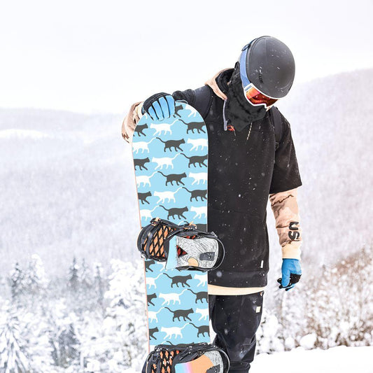 Сноуборд скин Котешки силуети