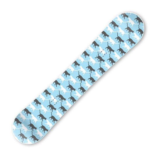 Сноуборд скин Котешки силуети