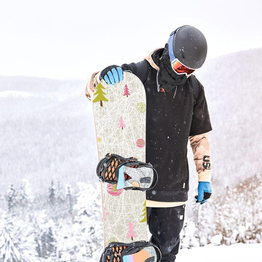 Сноуборд скин Обичам коледа