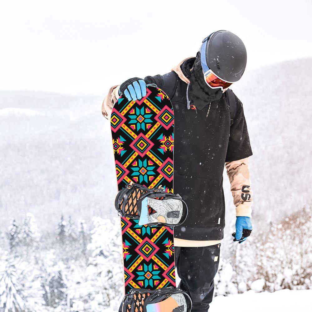 Сноуборд скин Пъстра геометрия