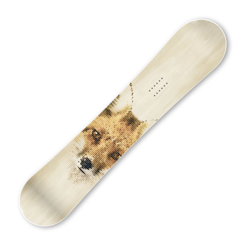 Сноуборд скин Полигонална лисица