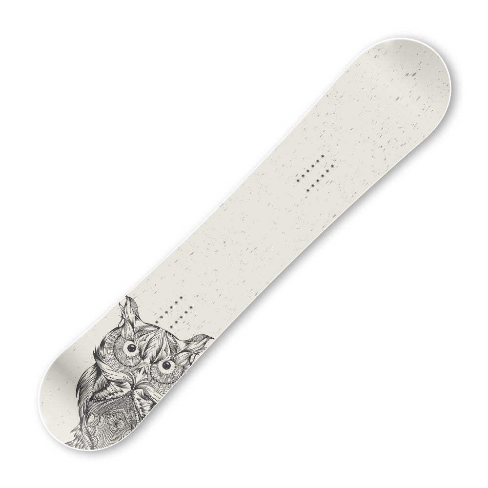 Сноуборд скин Нарисуван бухал