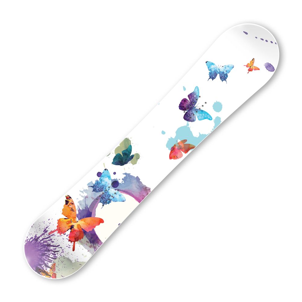 Сноуборд скин Цветни пеперуди