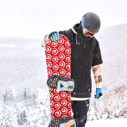 Сноуборд скин Червени завъртулки