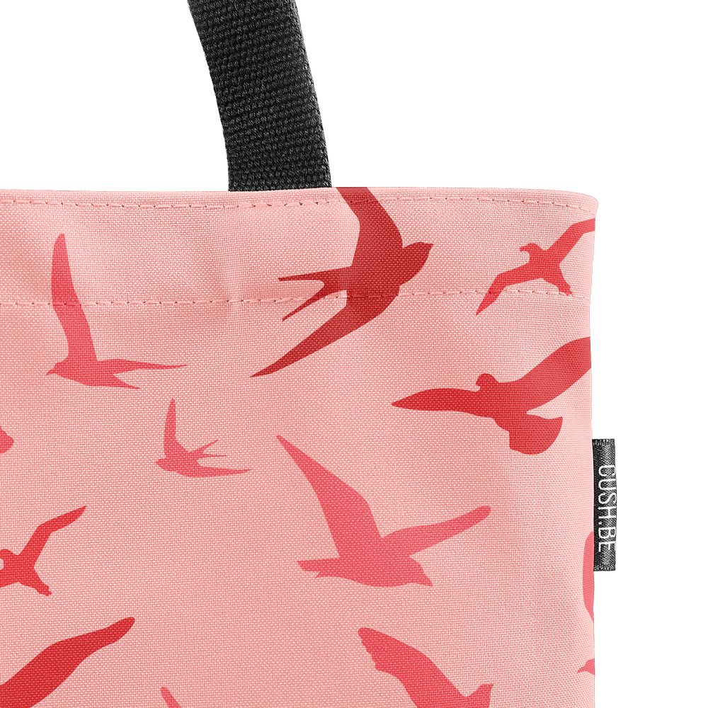 Чанта Летящи птици в розовото небе