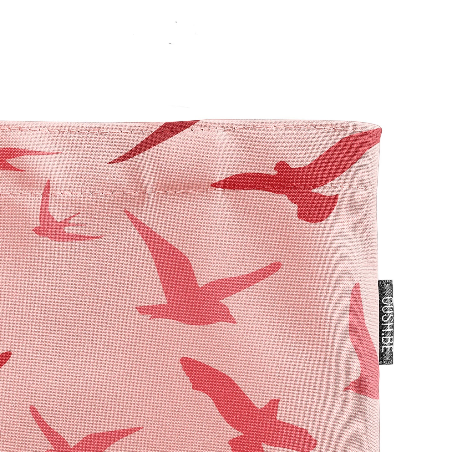 Голяма чанта Летящи птици в розовото небе