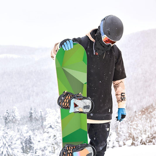 Сноуборд скин Зелени триъгълници