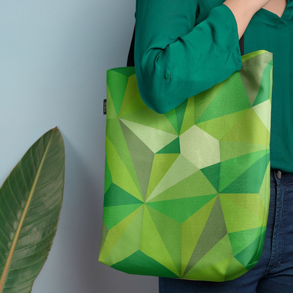Чанта Зелени триъгълници