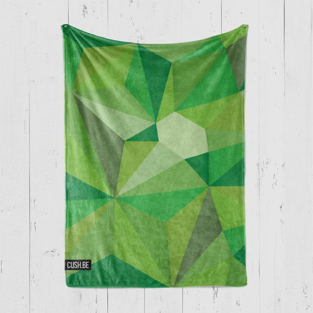 Одеяло Зелени триъгълници