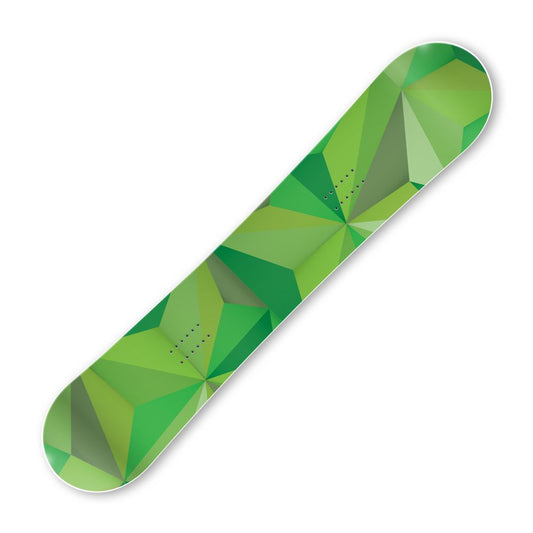 Сноуборд скин Зелени триъгълници