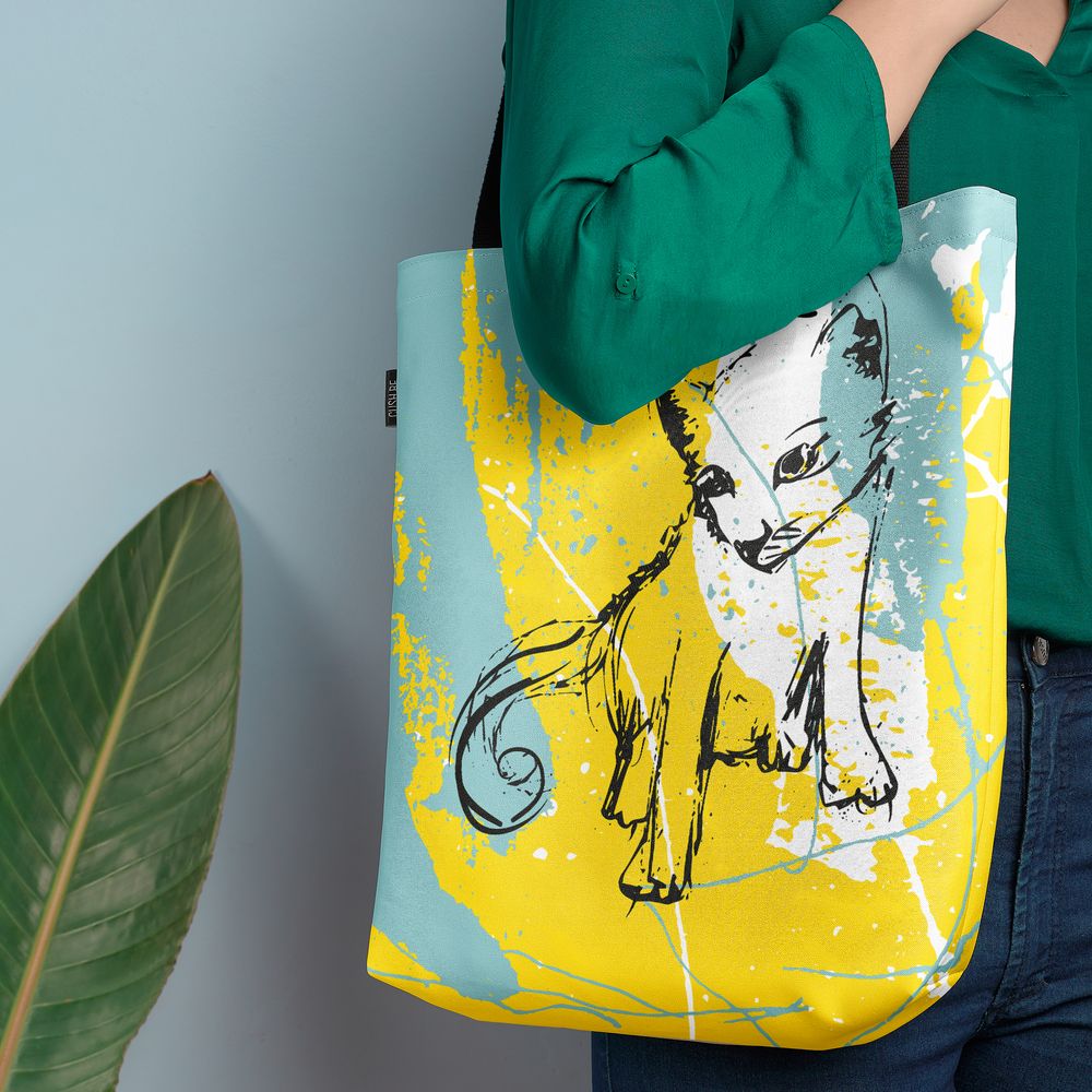 Чанта Нарисувана котка