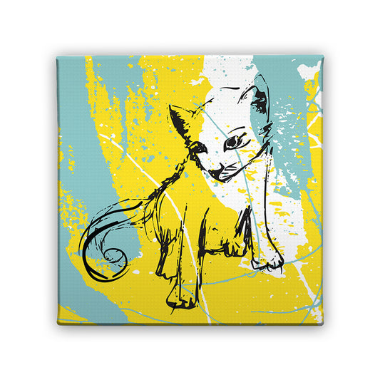 Картина Нарисувана котка
