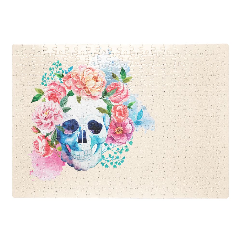 Пъзел Череп с цветя