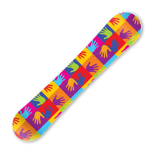 Сноуборд скин Поп Арт ръце