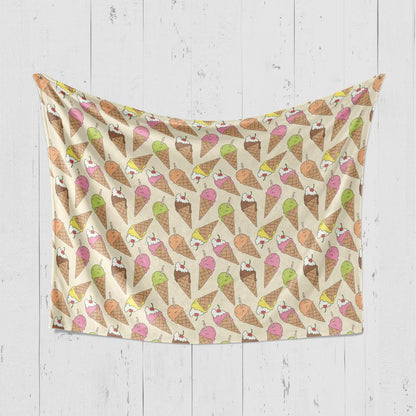 Одеяло Обичам сладолед