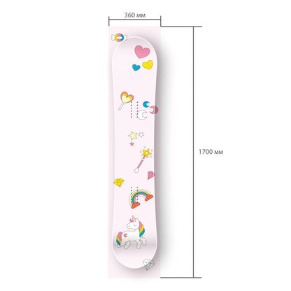 Сноуборд скин Еднорог