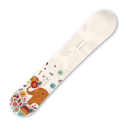 Сноуборд скин Цветен слон