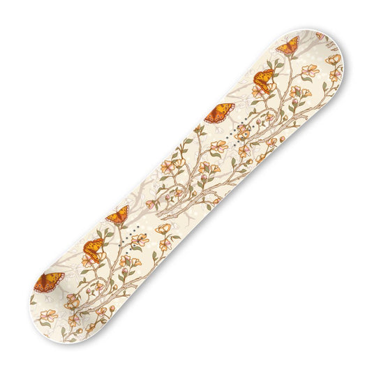 Сноуборд скин Жълти пеперуди