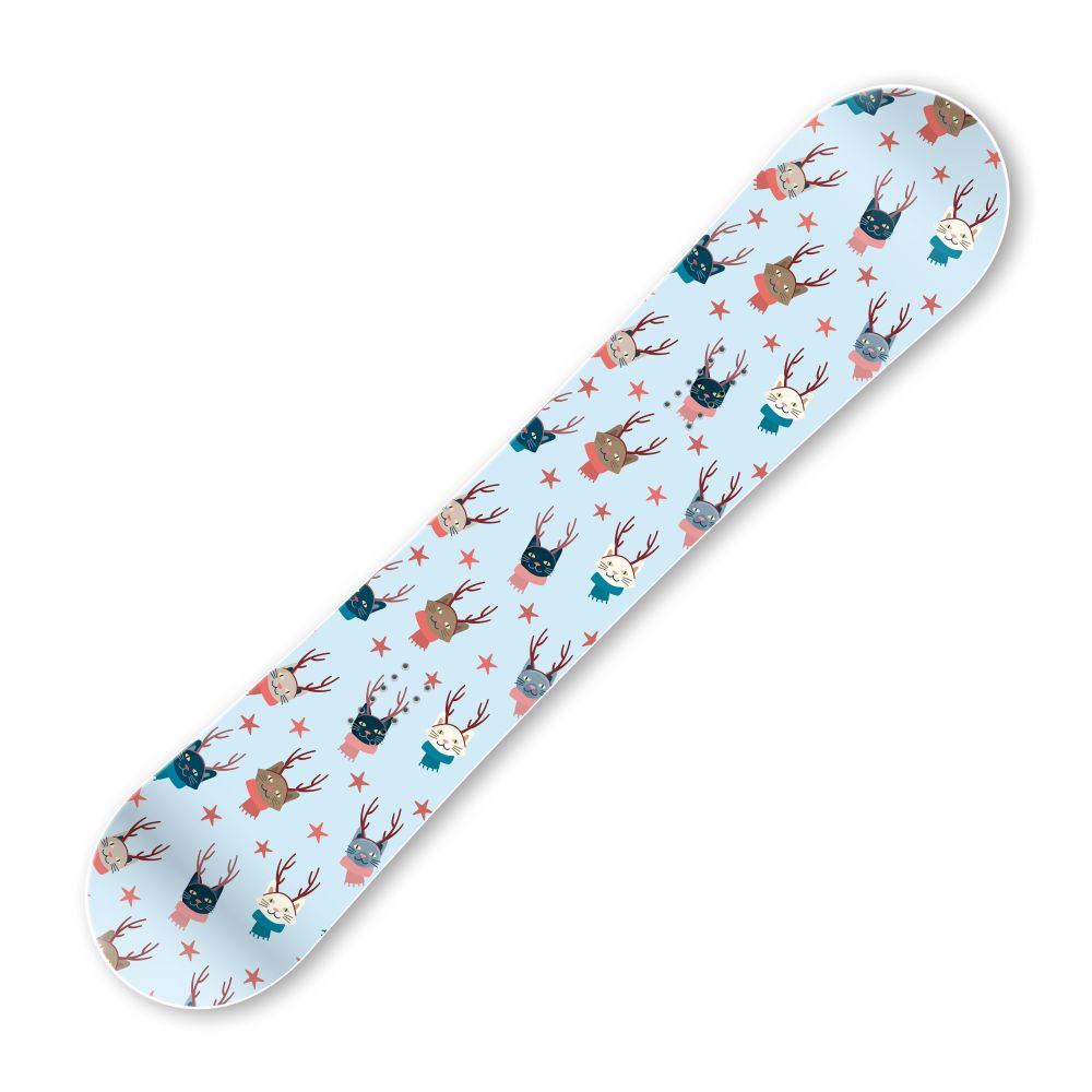 Сноуборд скин Коледни котки