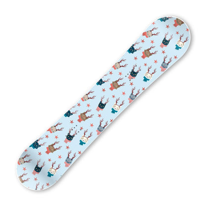 Сноуборд скин Коледни котки