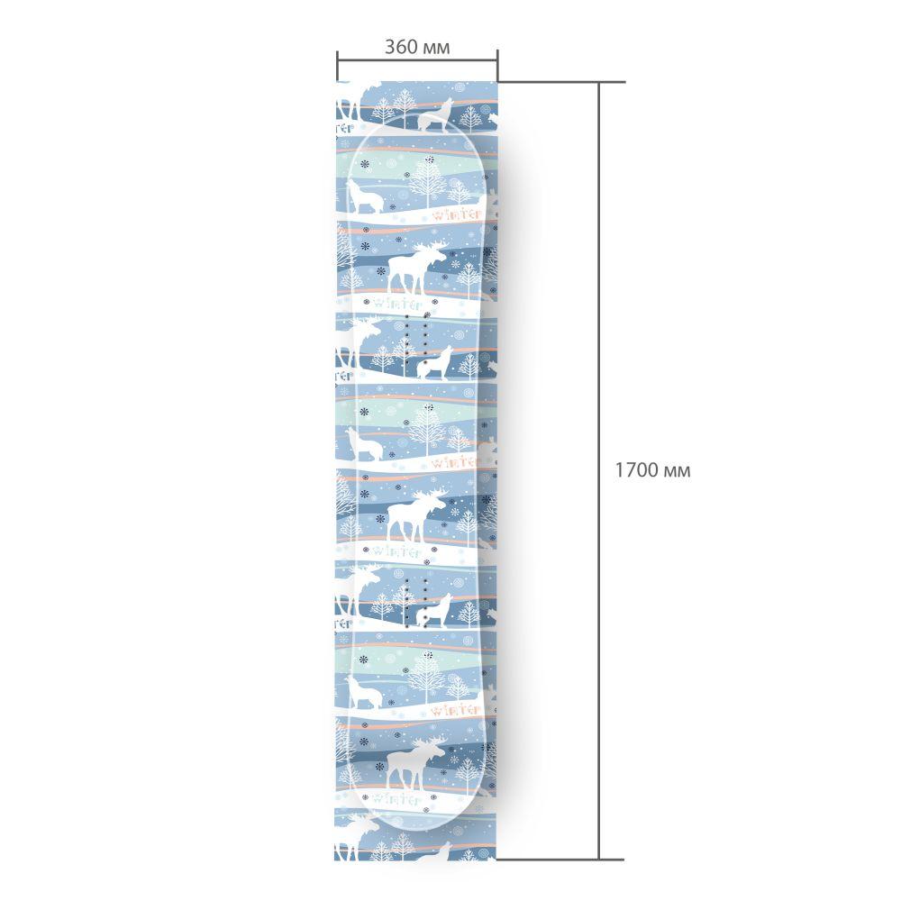 Сноуборд скин Зима