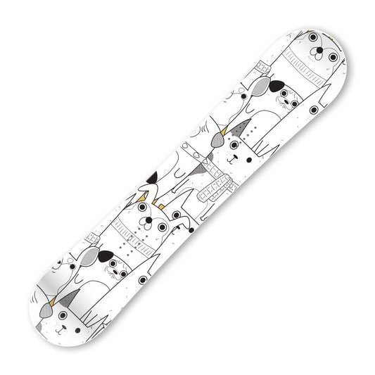 Сноуборд скин Кучета и котки