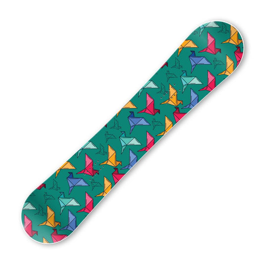 Сноуборд скин Оригами птици