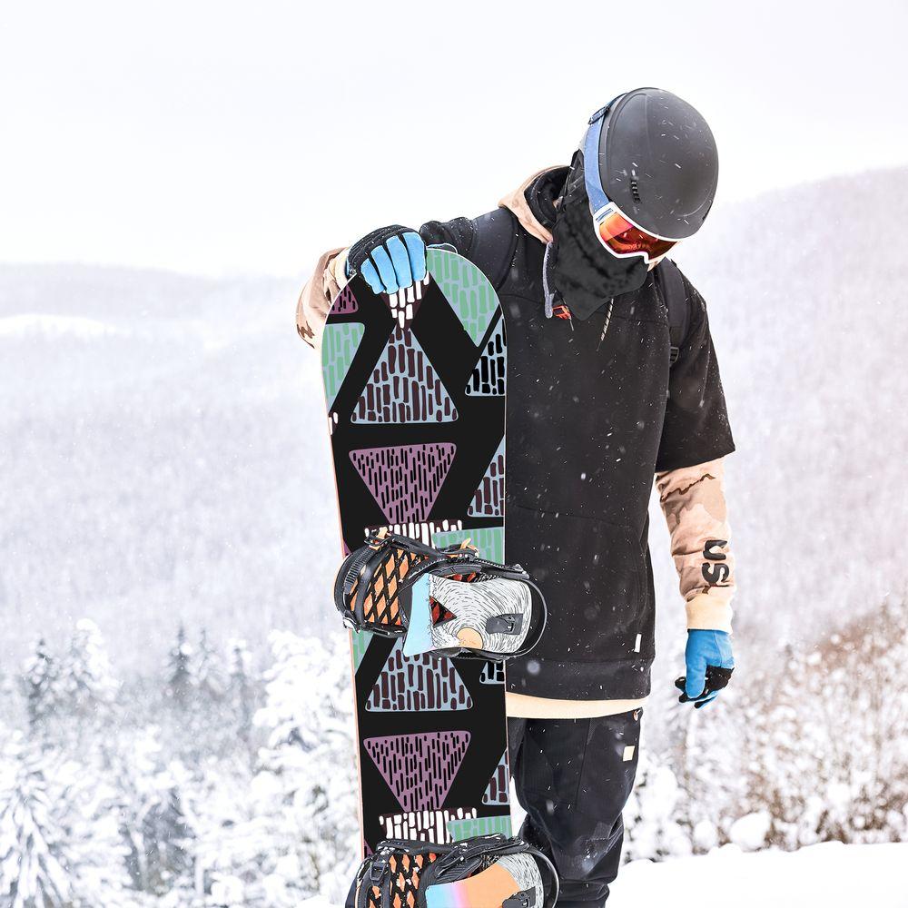 Сноуборд скин Лилав дъжд