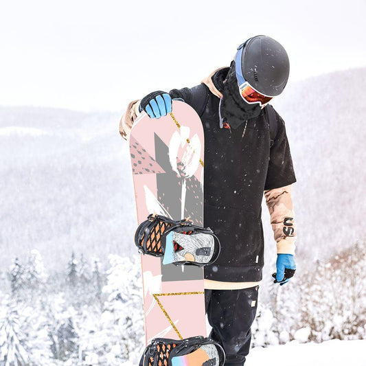 Сноуборд скин Бели лалета