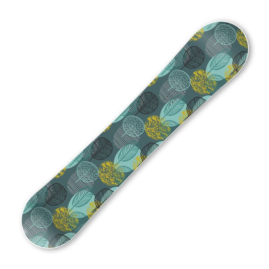 Сноуборд скин Цветна горa