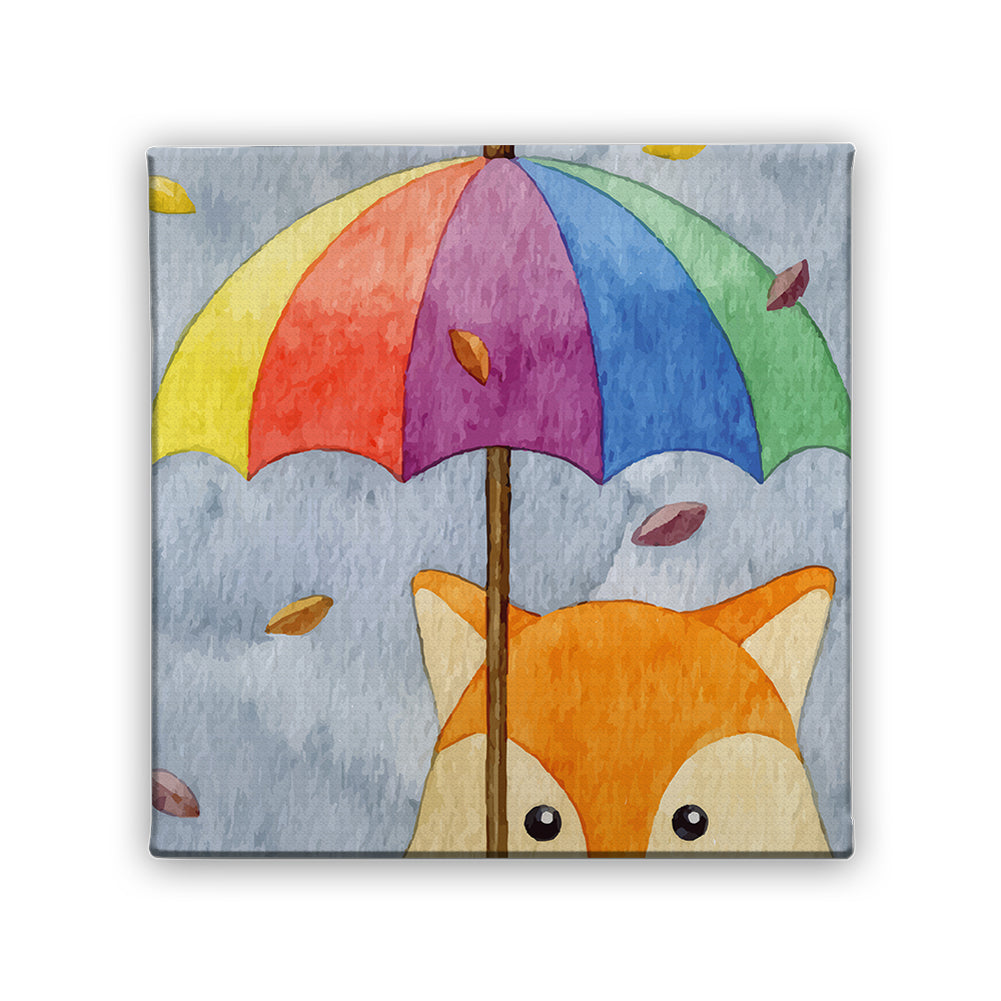 Картина Лисица в дъжда