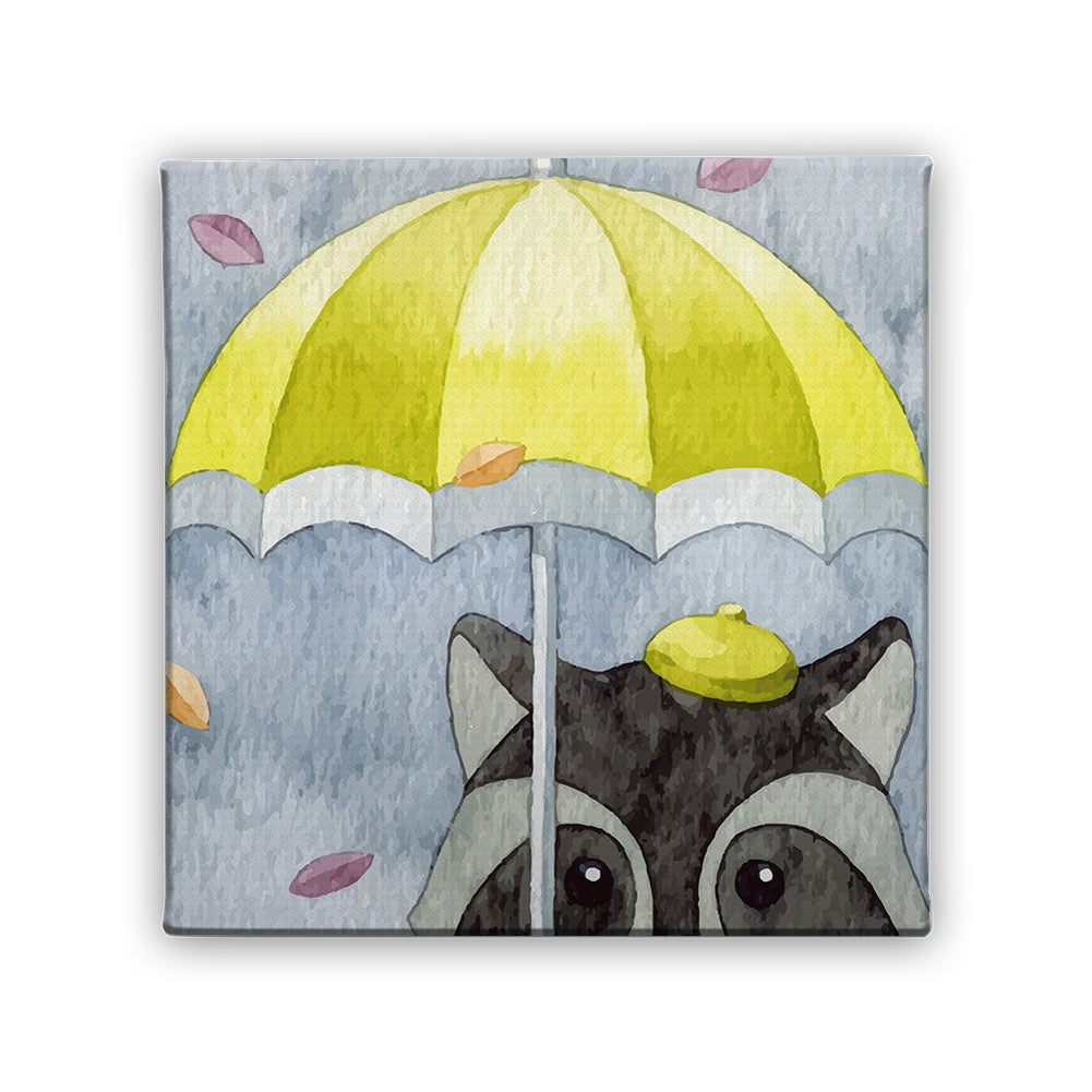 Картина Енот в дъжда