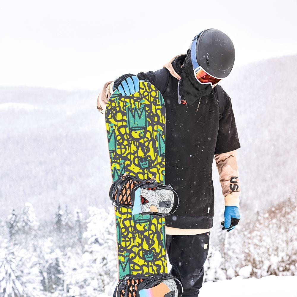 Сноуборд скин Рисувани корони