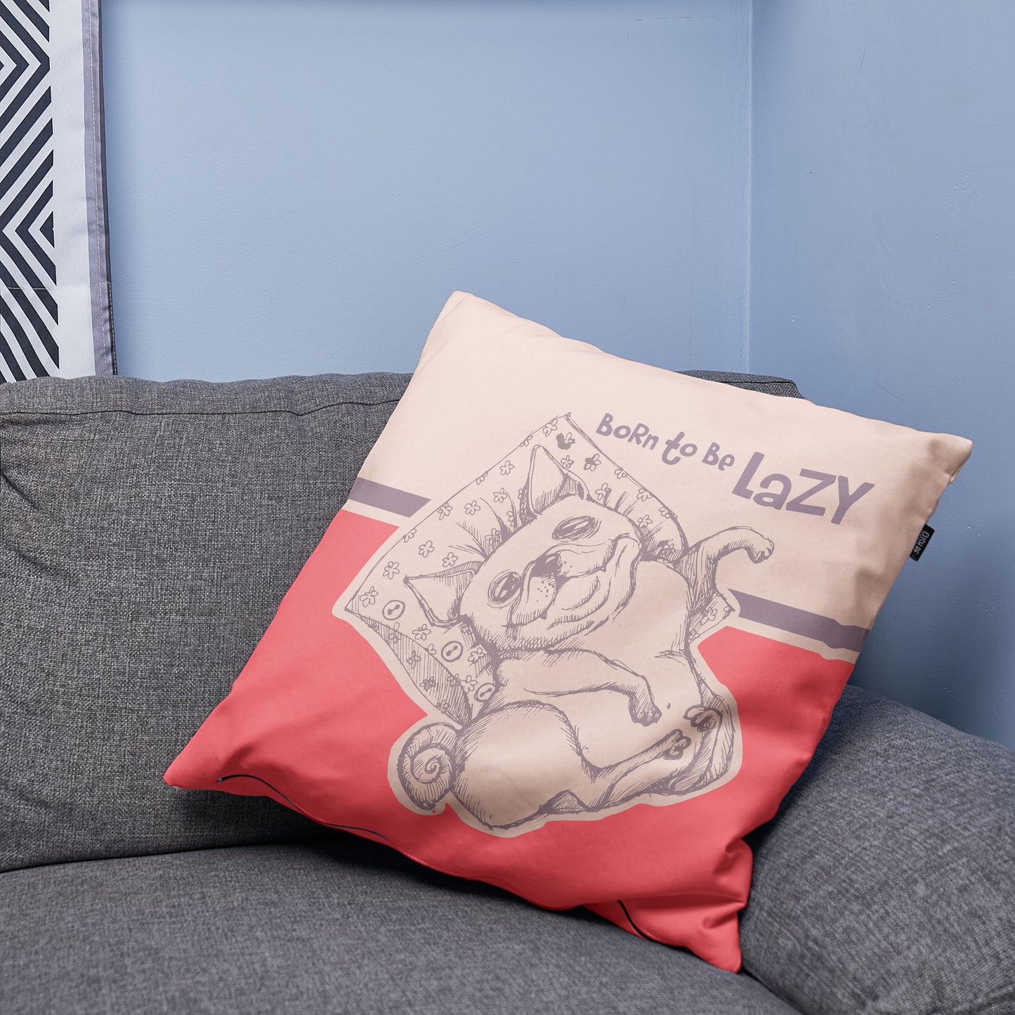 Възглавница Born To Be Lazy