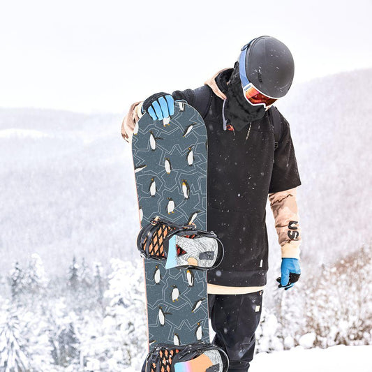 Сноуборд скин Всички пингвини