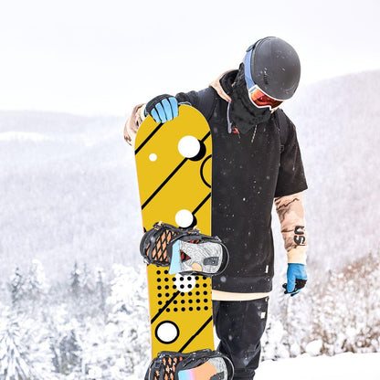 Сноуборд скин Жълт силиций