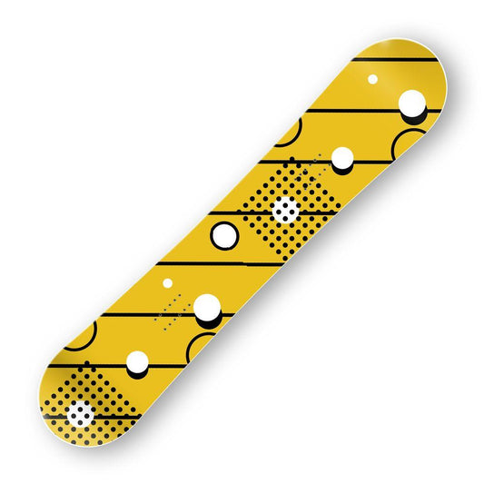 Сноуборд скин Жълт силиций