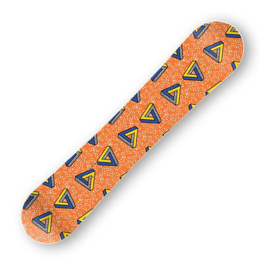 Сноуборд скин Безкрайност в портокал