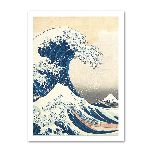 Плакат Голямата вълна край Канагава на Кацушика Хокусай