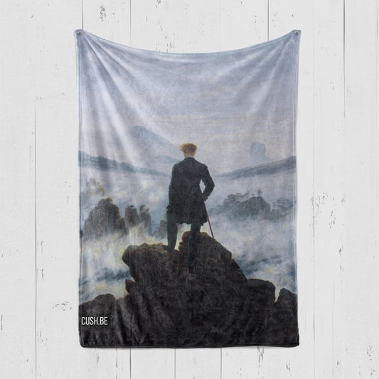 Одеяло Странник над море от мъгла на Каспар Давид Фридрих
