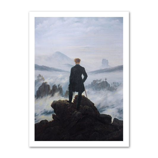 Плакат Странник над море от мъгла на Каспар Давид Фридрих