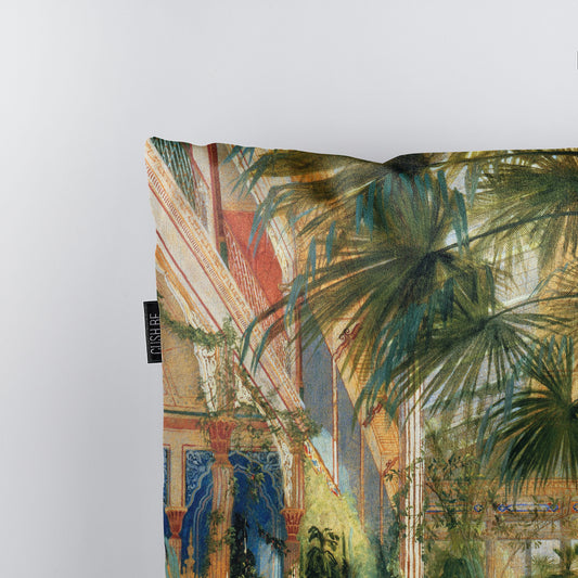 Възглавница Интериор на дом с палми на Карл Блехен