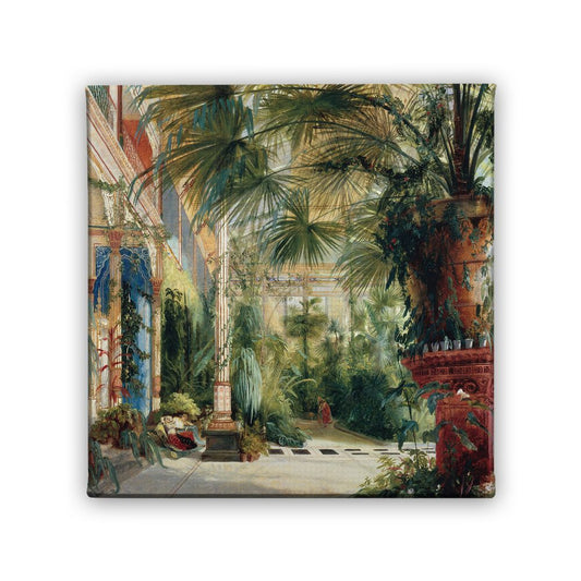Картина Интериор на дом с палми на Карл Блехен